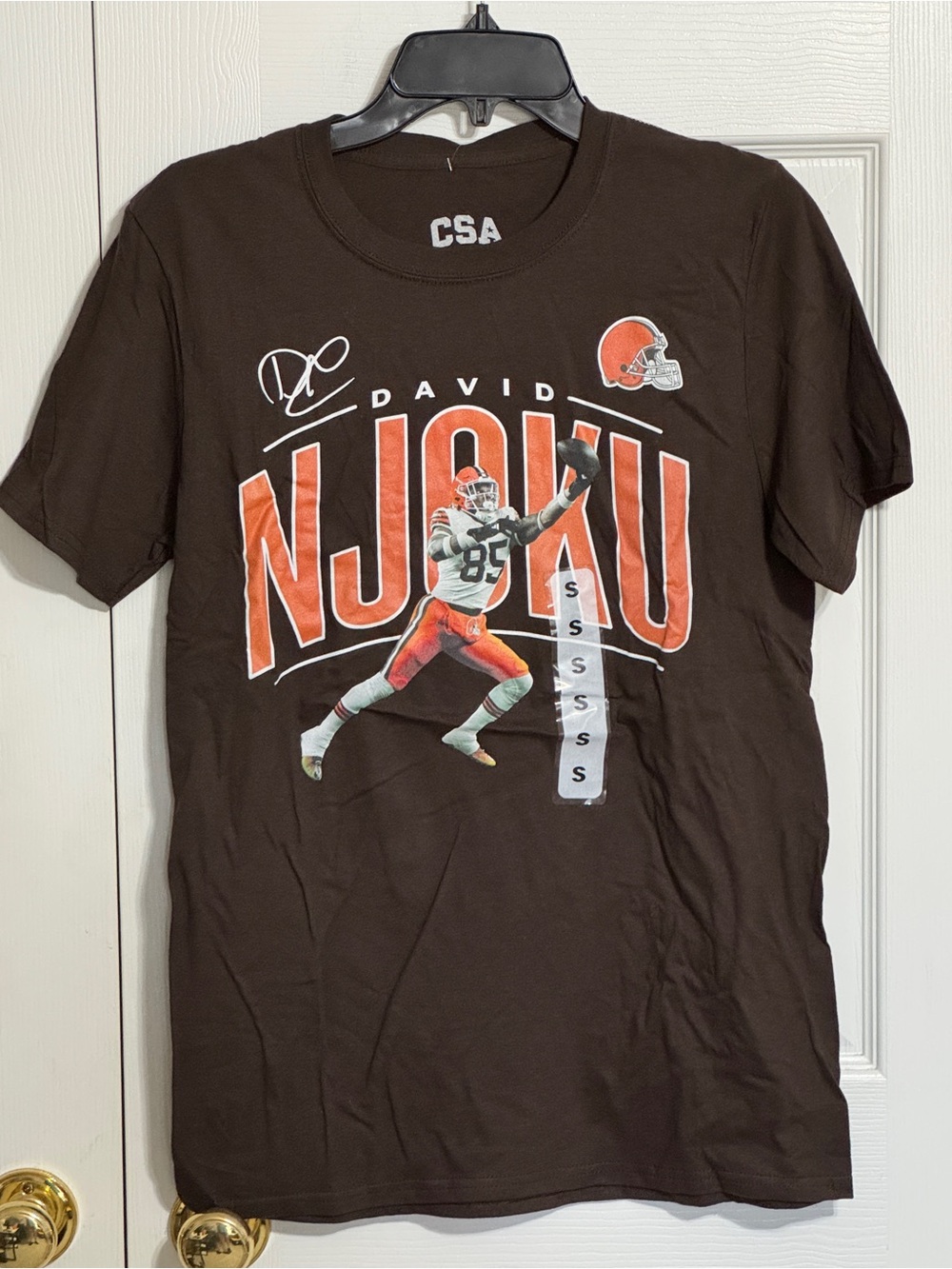 NFL Cleveland Brown Tee with Orange Graphic Accents